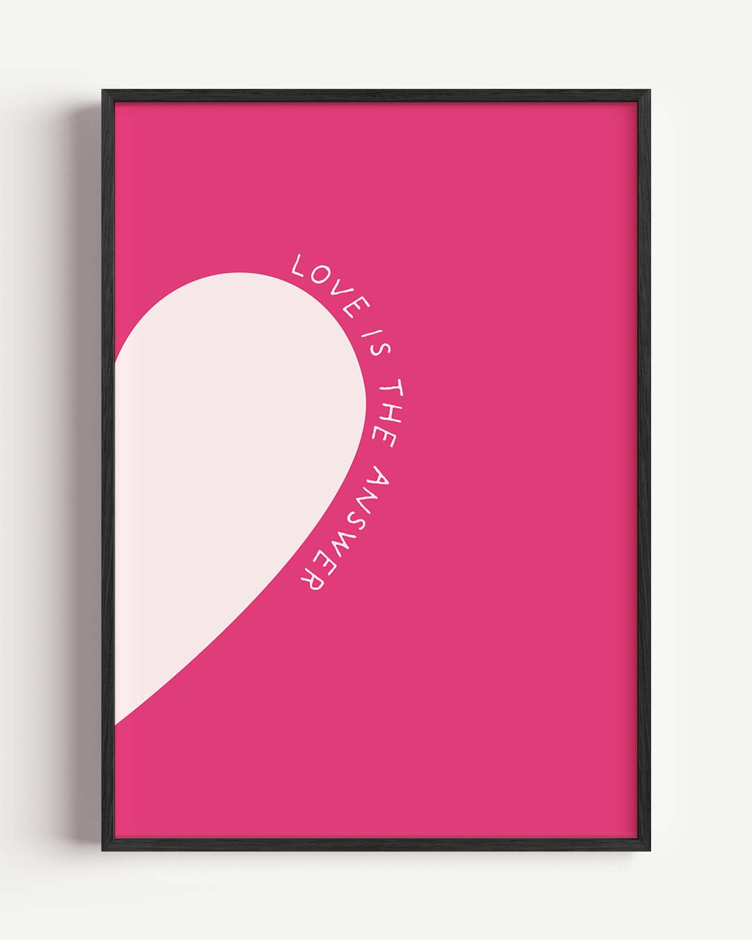 Liefde is het Antwoord Poster-WallArtistic