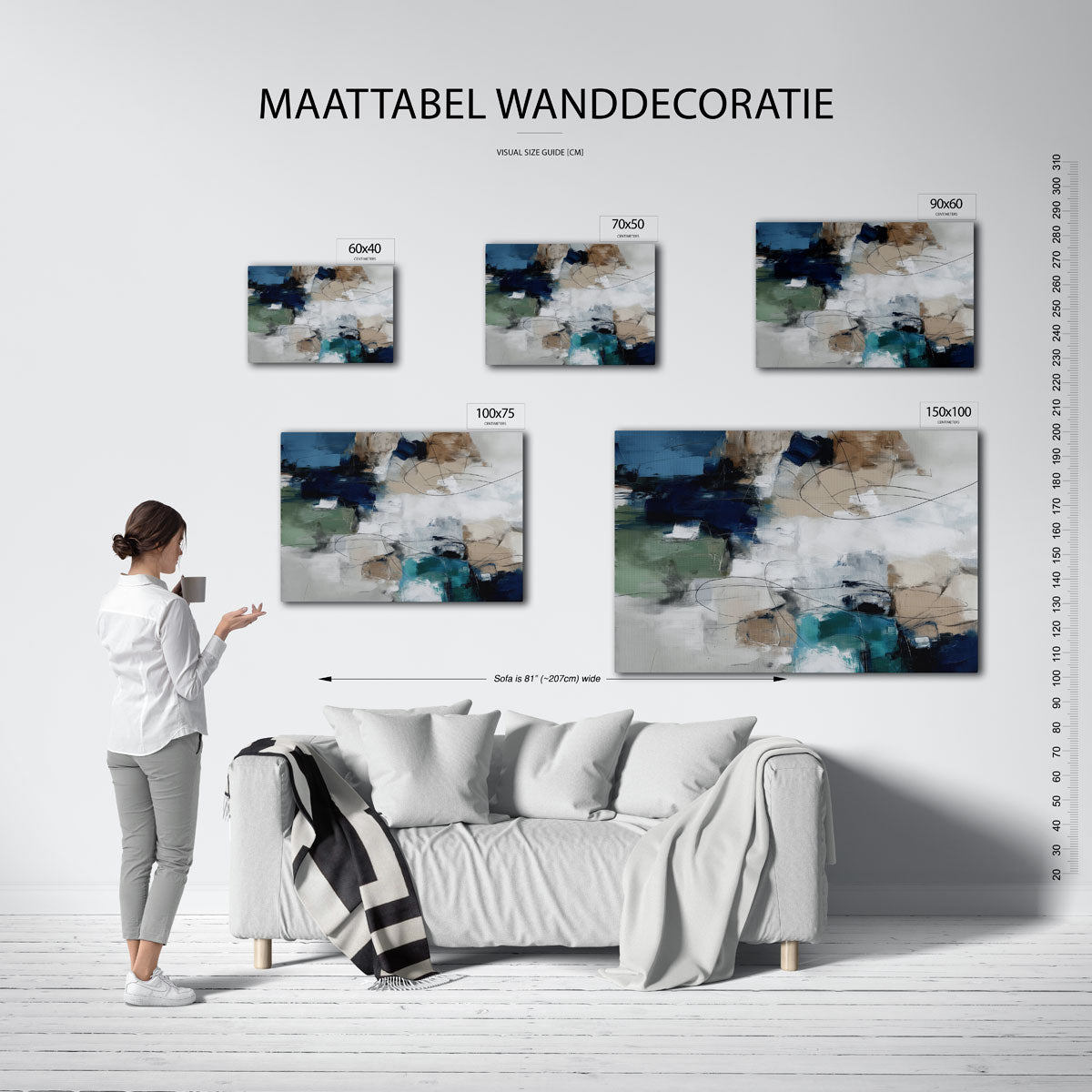 Kleurencompositie Kunstwerk