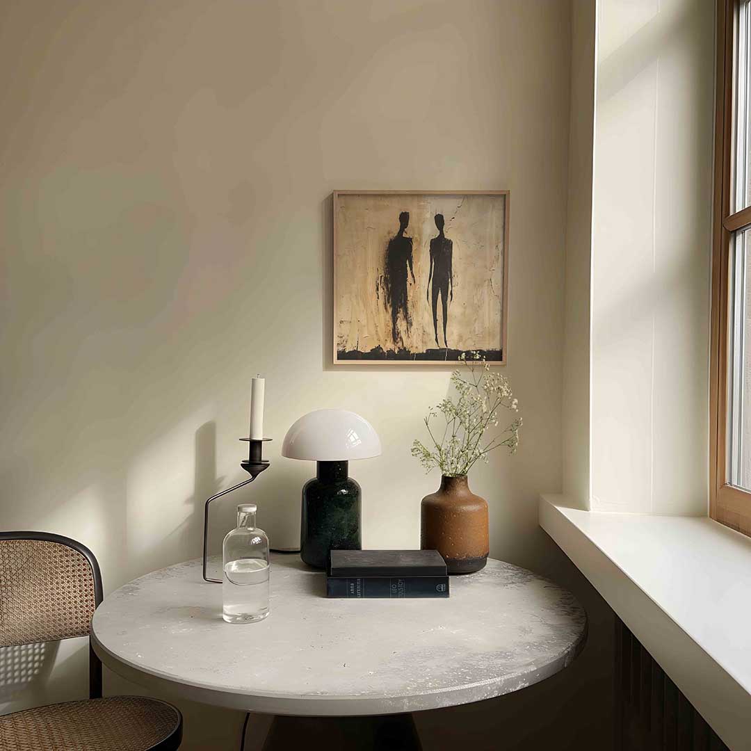 Twee silhouetten Poster