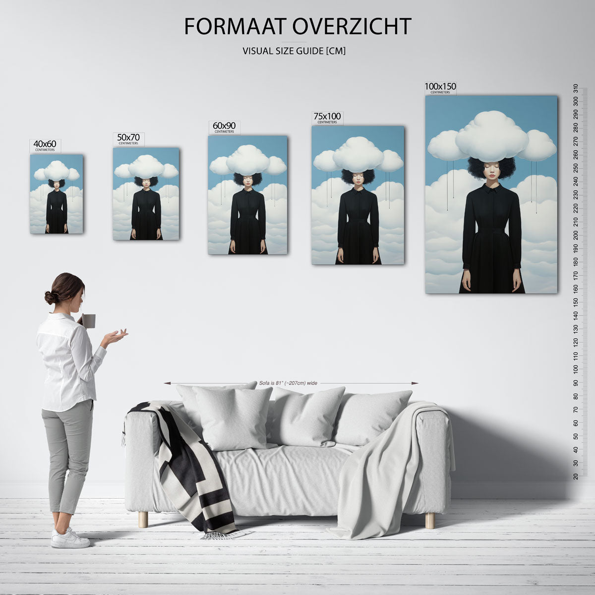 Dromerige wolken Kunstwerk
