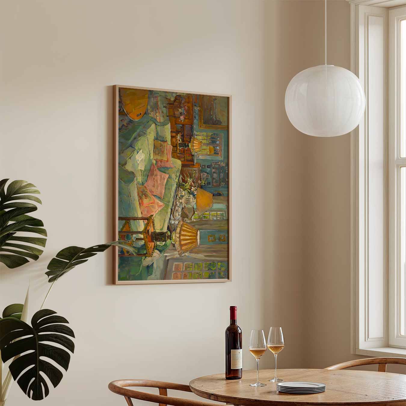 Gezellige Woonkamer Sfeerposter-WallArtistic