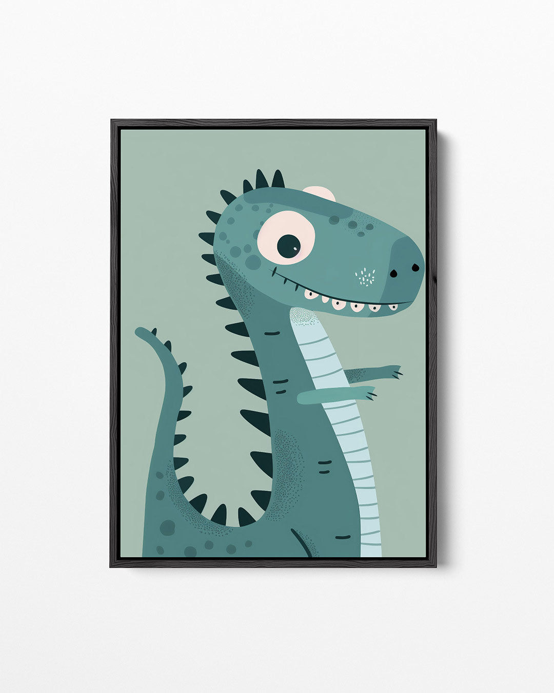 Speelse dinosaurus illustratie Kunstwerk
