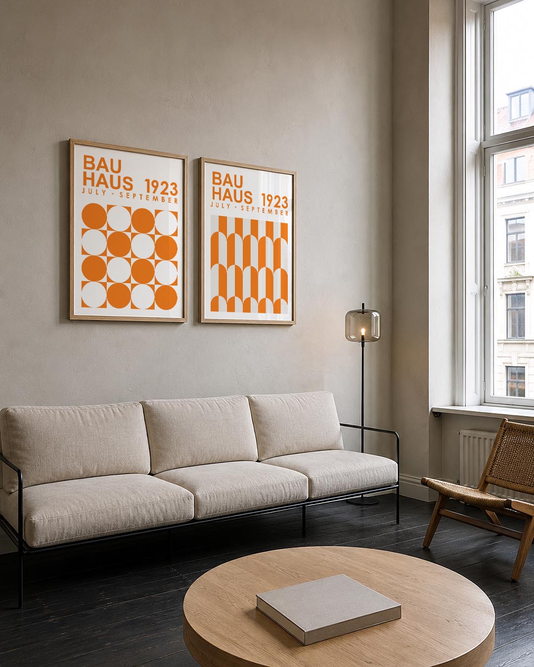 Cirkelpatroon en tekst Posterset