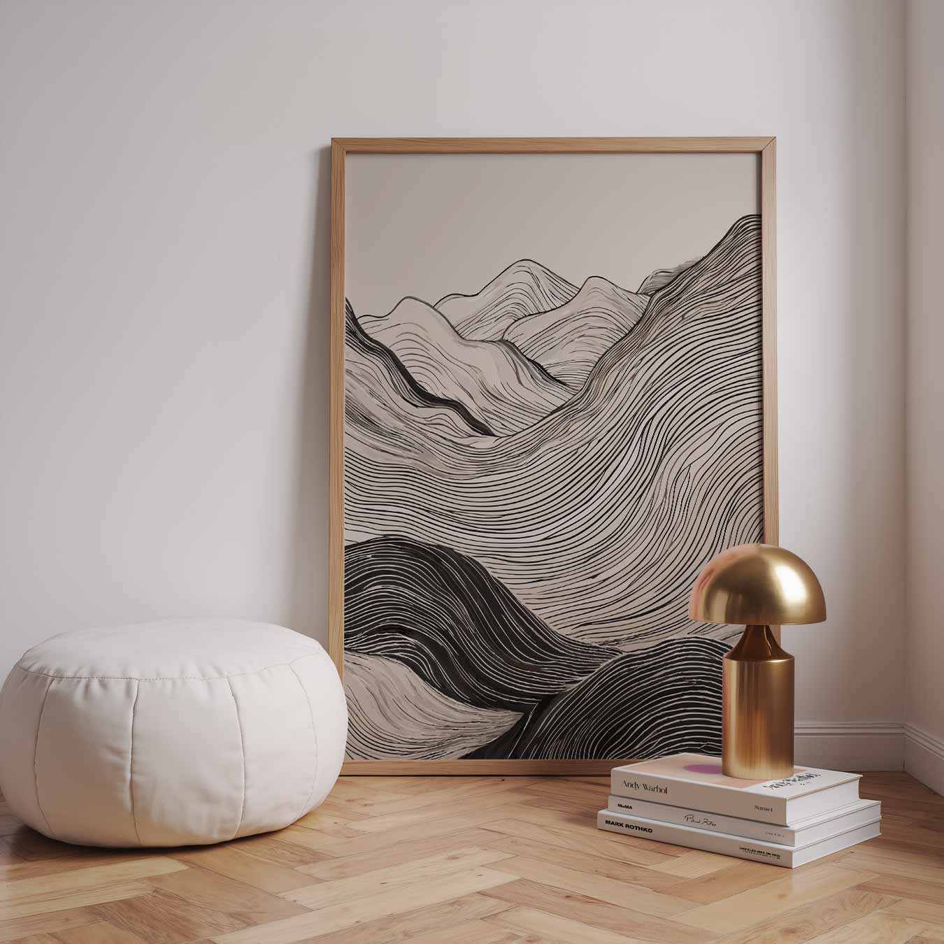 Elegante Berglandschap Poster-WallArtistic