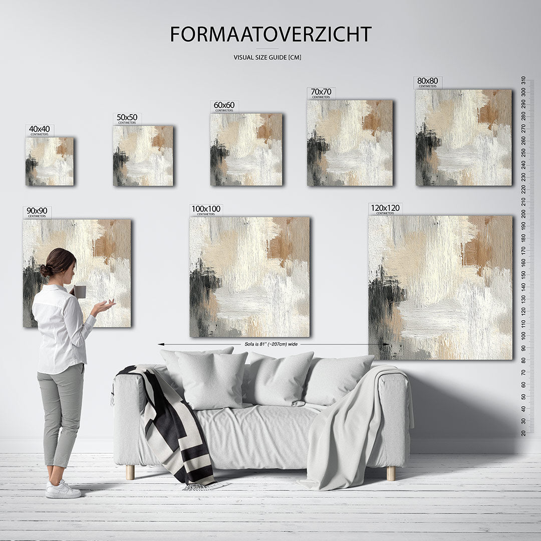 Zachte kleuren harmonie Kunstwerk
