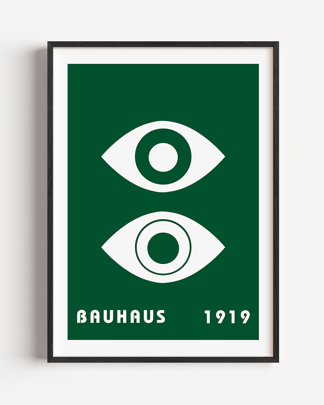 Oogvormen en tekst Poster
