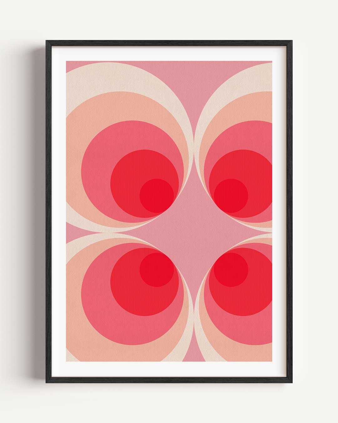 Retro-Cirkels Vibes Poster-WallArtistic