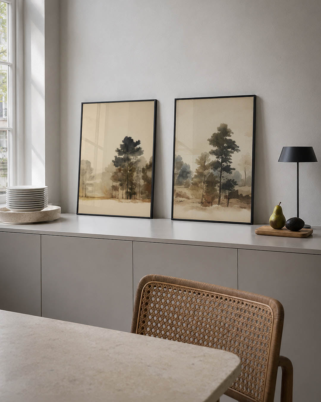 Natuurlijke sereniteit Posterset