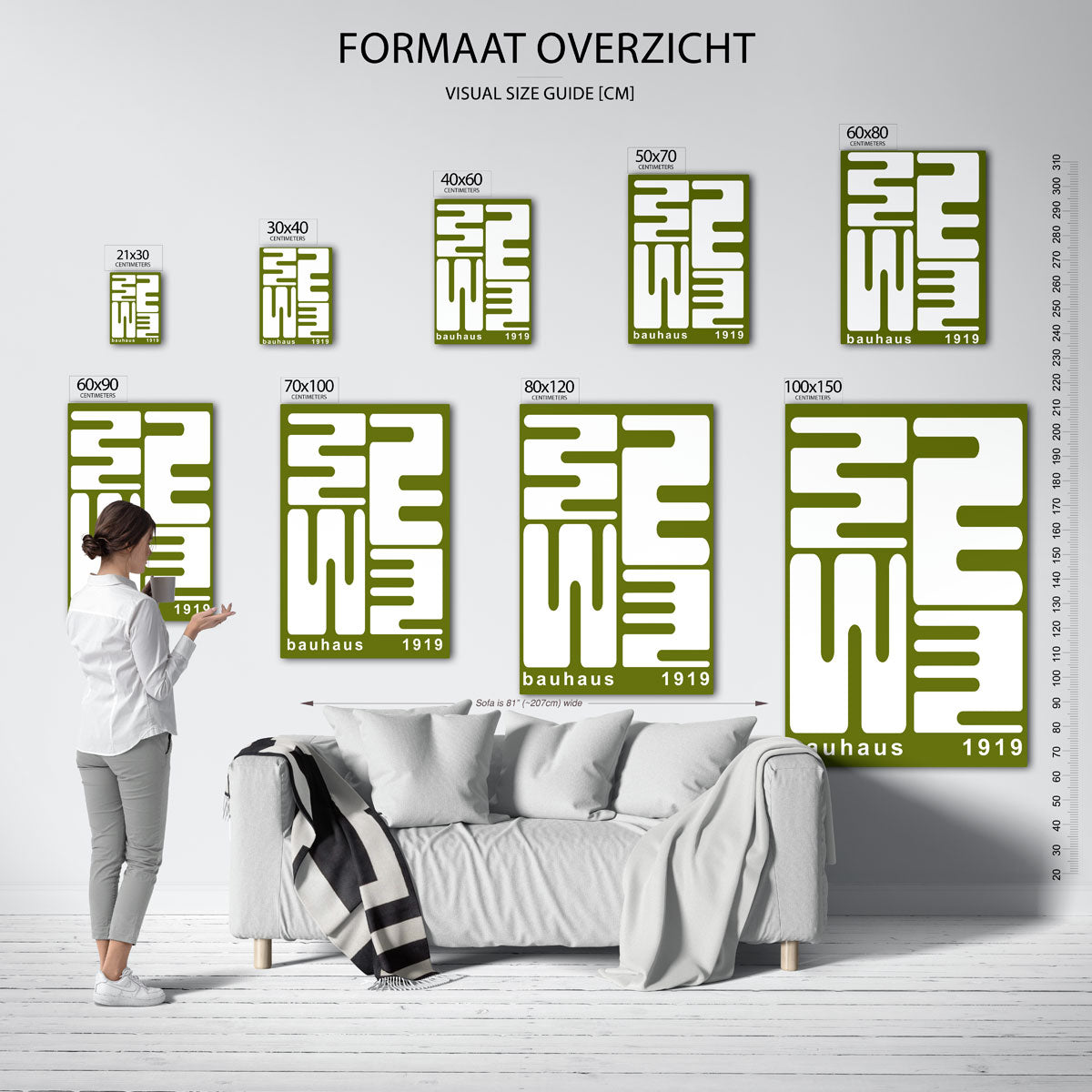 Vorm en lijnenspel Poster