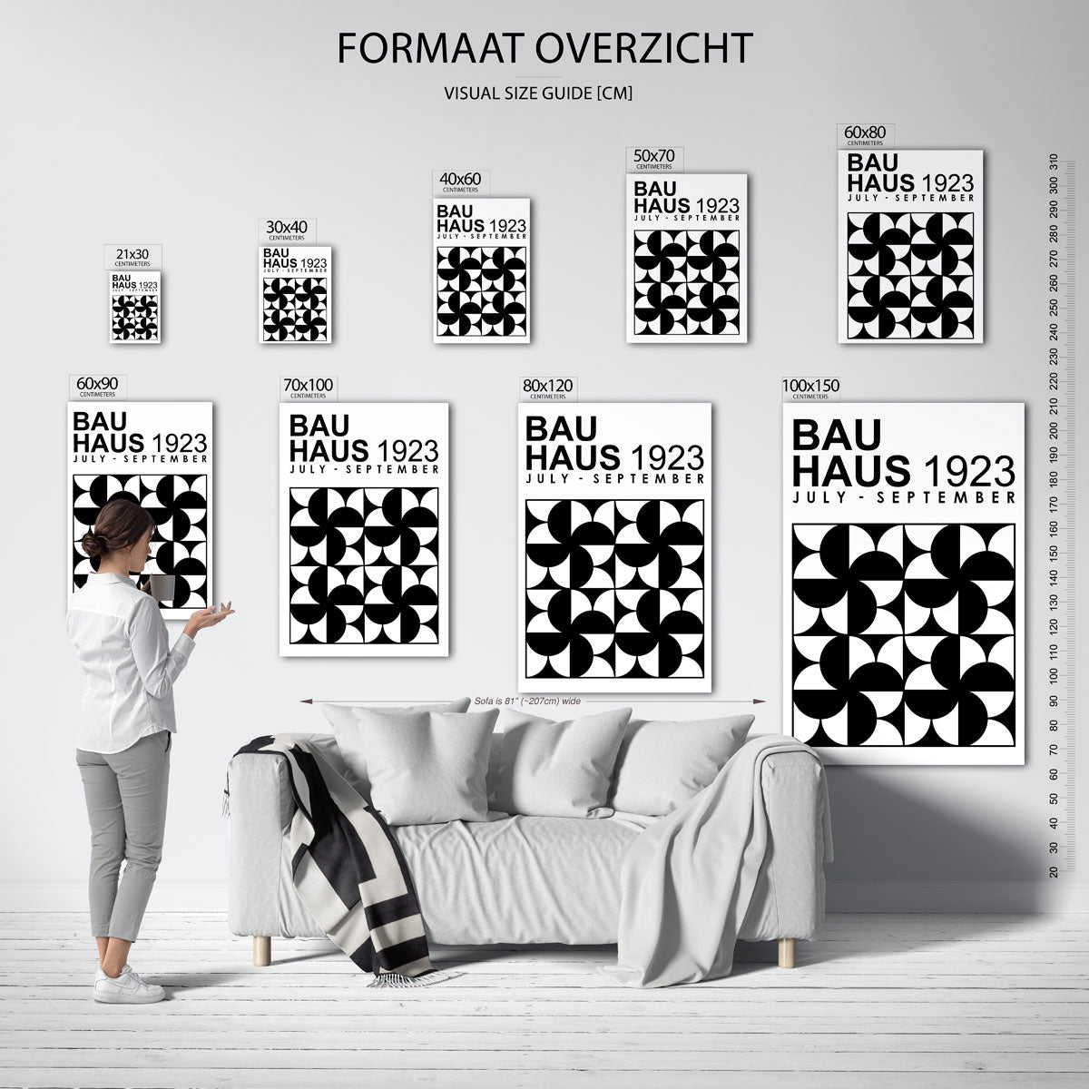 Zwart wit patronen Poster