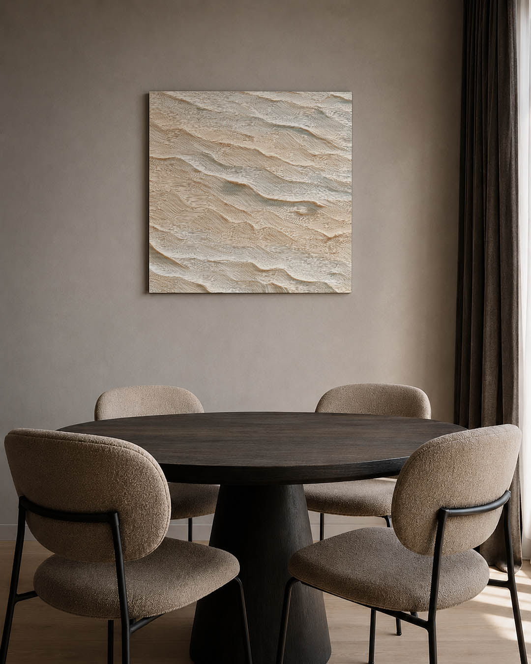 Golvende texturen Kunstwerk