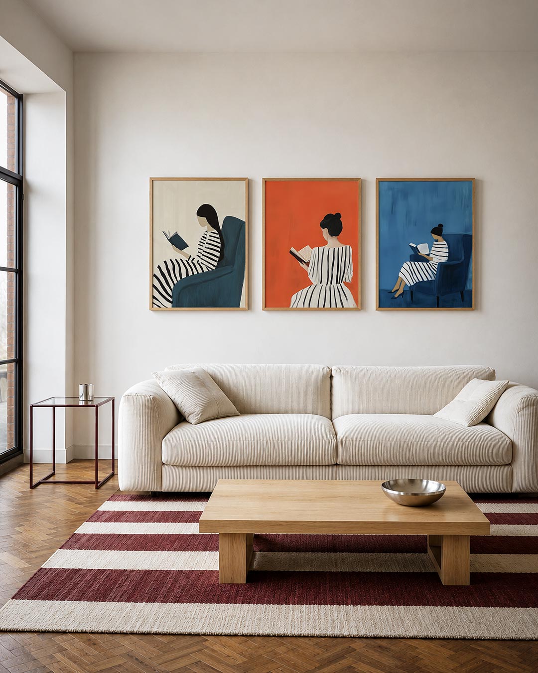 Gestreepte rust Posterset