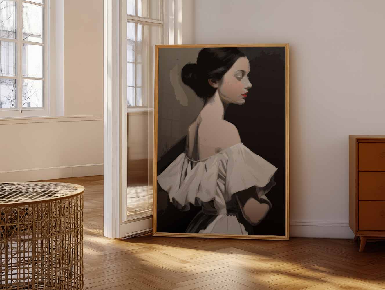 Elegante Vrouwelijke Schoonheid Poster-WallArtistic