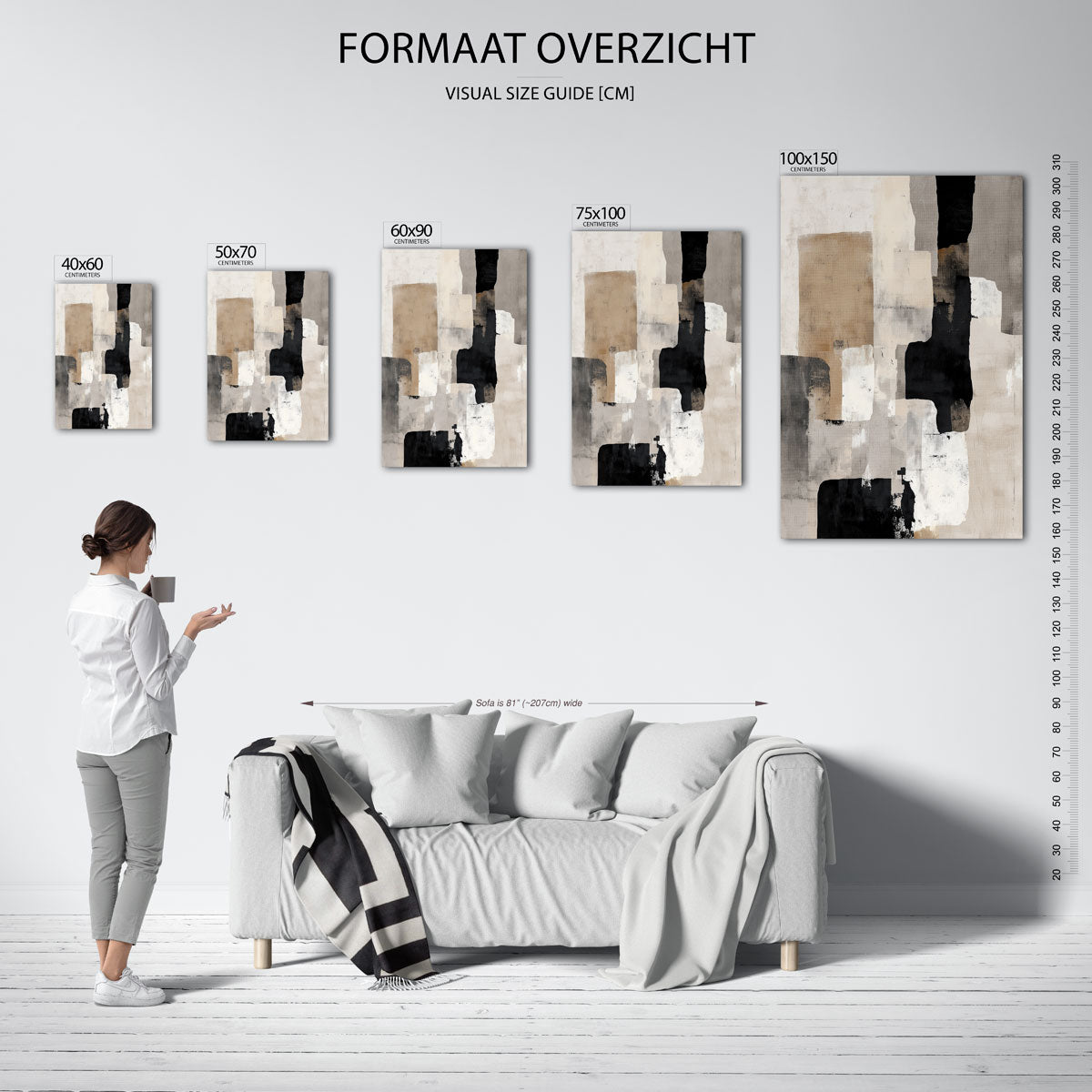 Geometrische vormen Kunstwerk