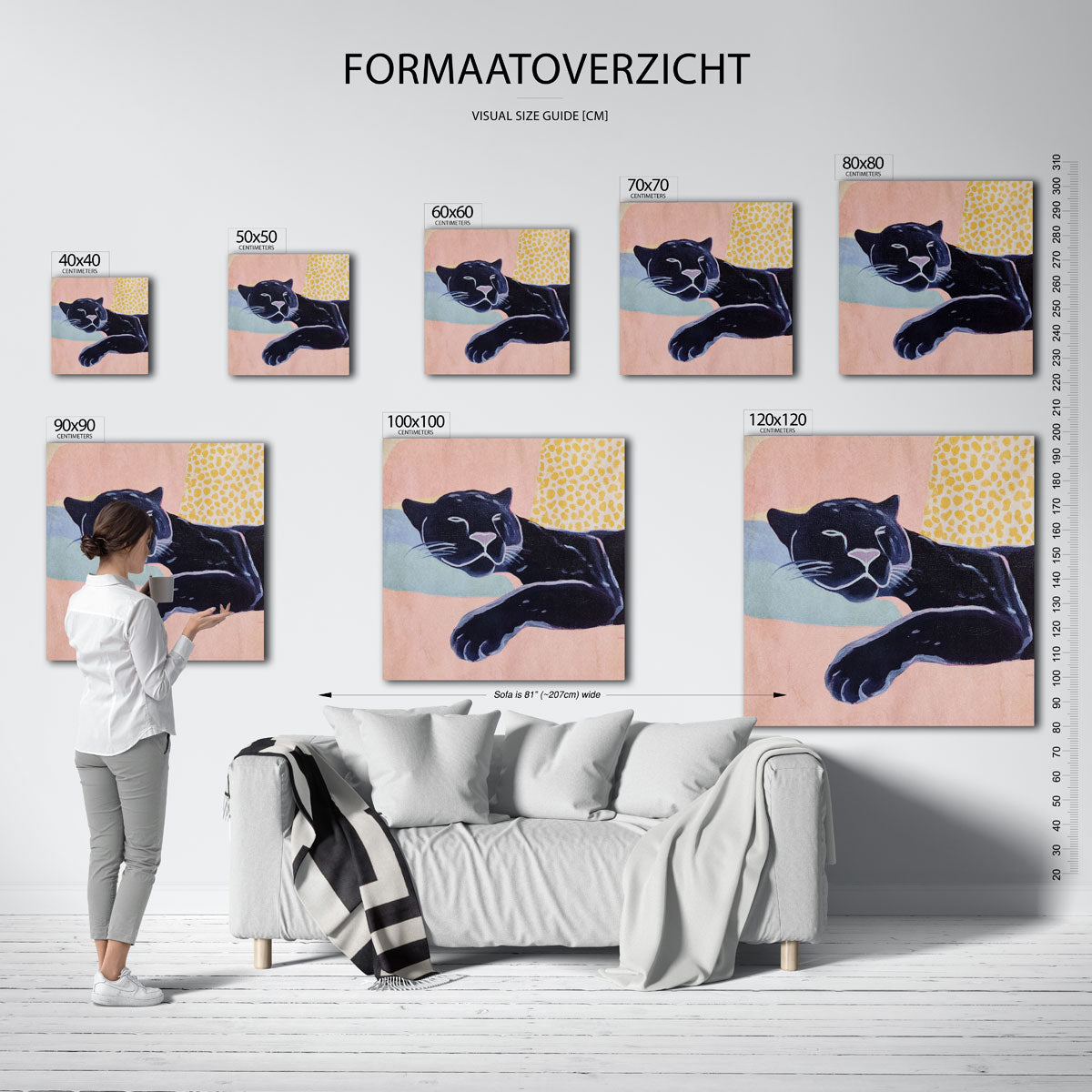 Slapende panter Poster