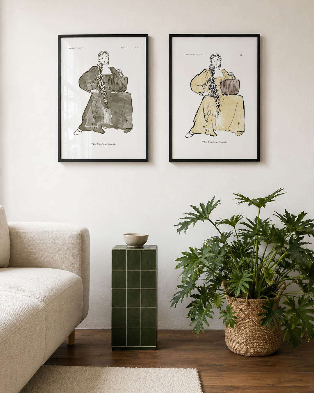 Vrouwelijke uitstraling Posterset