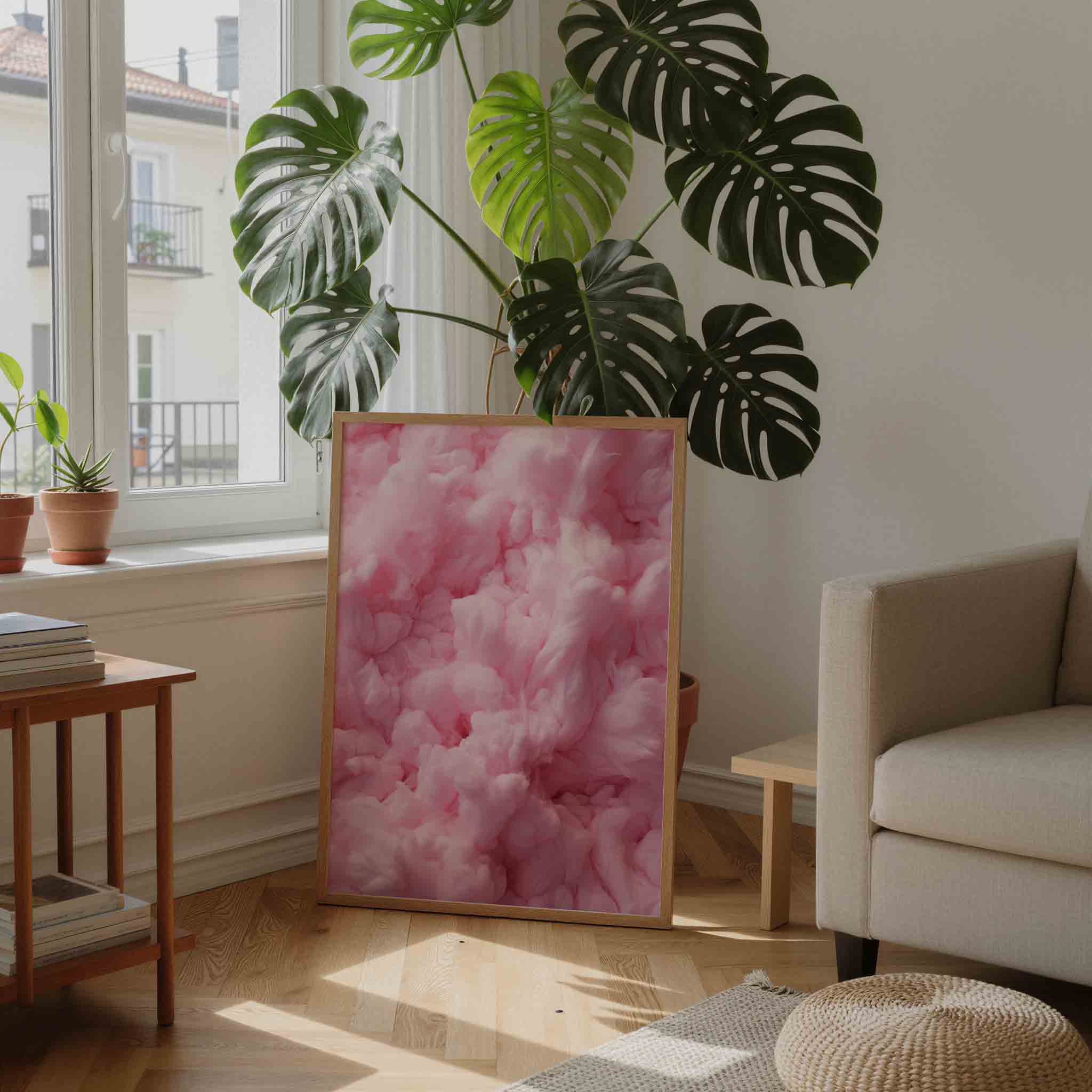 Roze wolken Poster