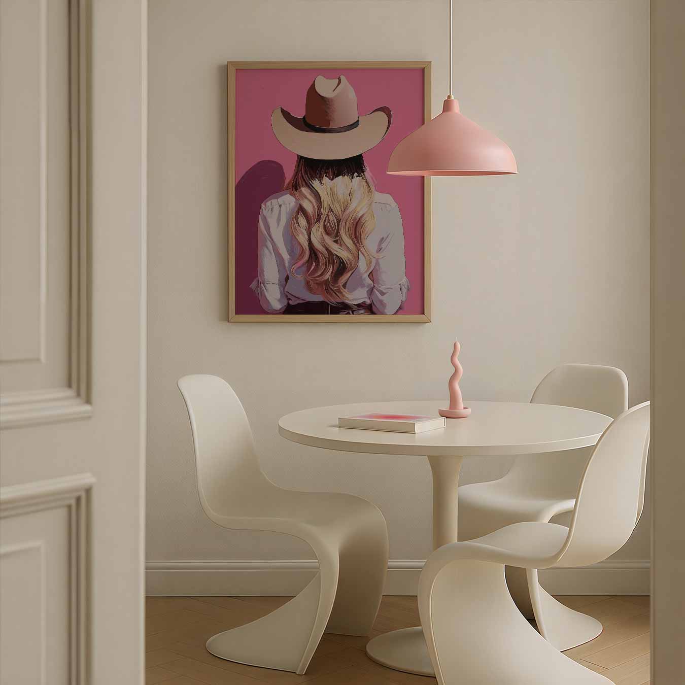 Stijlvolle Cowgirl Poster-WallArtistic