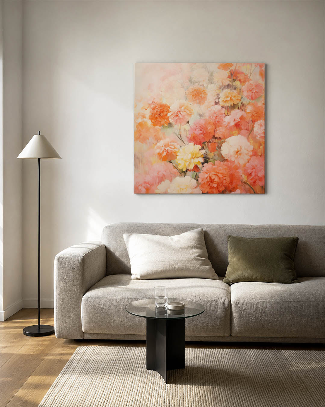 Bloemenexplosie Kunstwerk