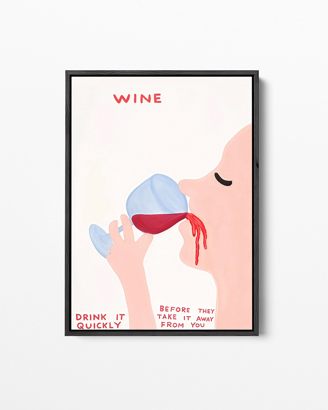 Vrolijke wijn illustratie Kunstwerk