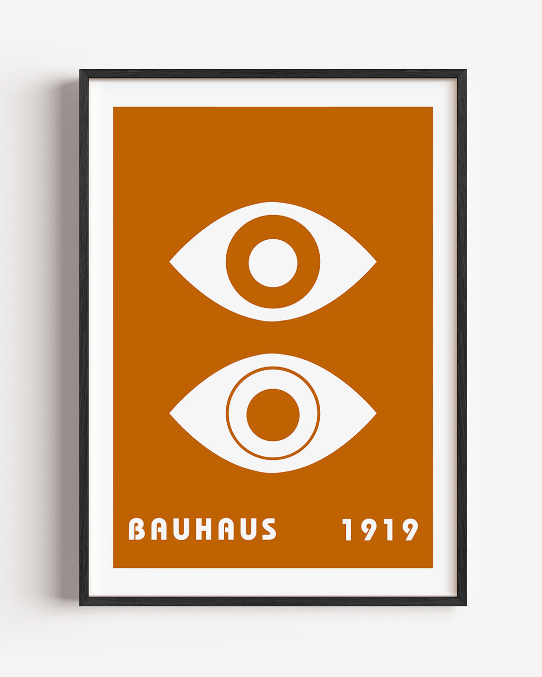 Oogvormen en tekst Poster