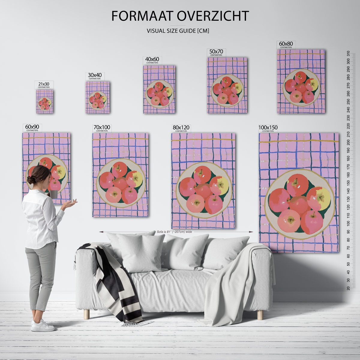 Appels op schaal Poster