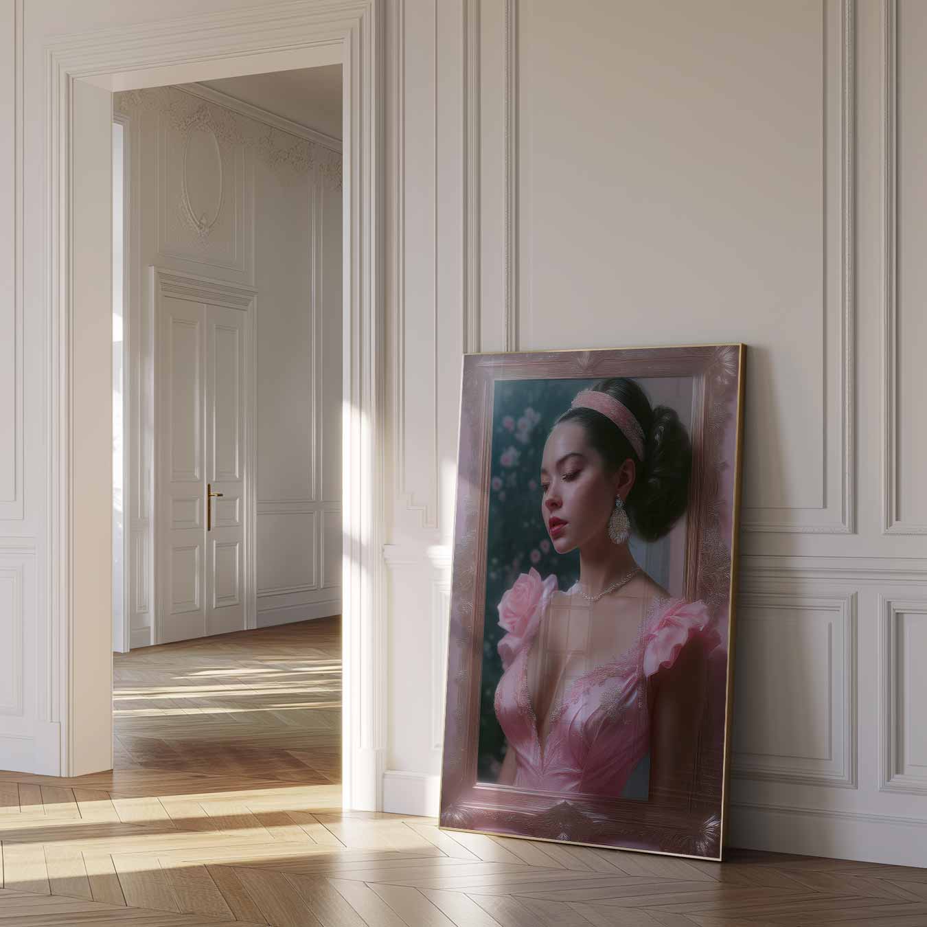 Sierlijke Elegantie Portret Poster-WallArtistic