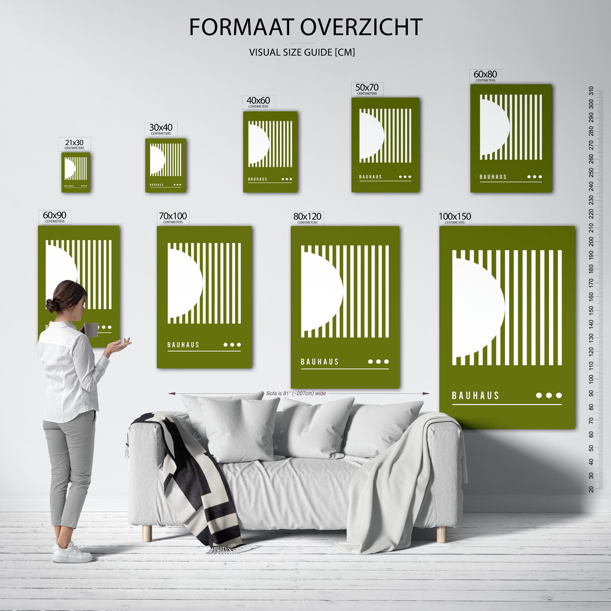 Lijnen en vormen Poster