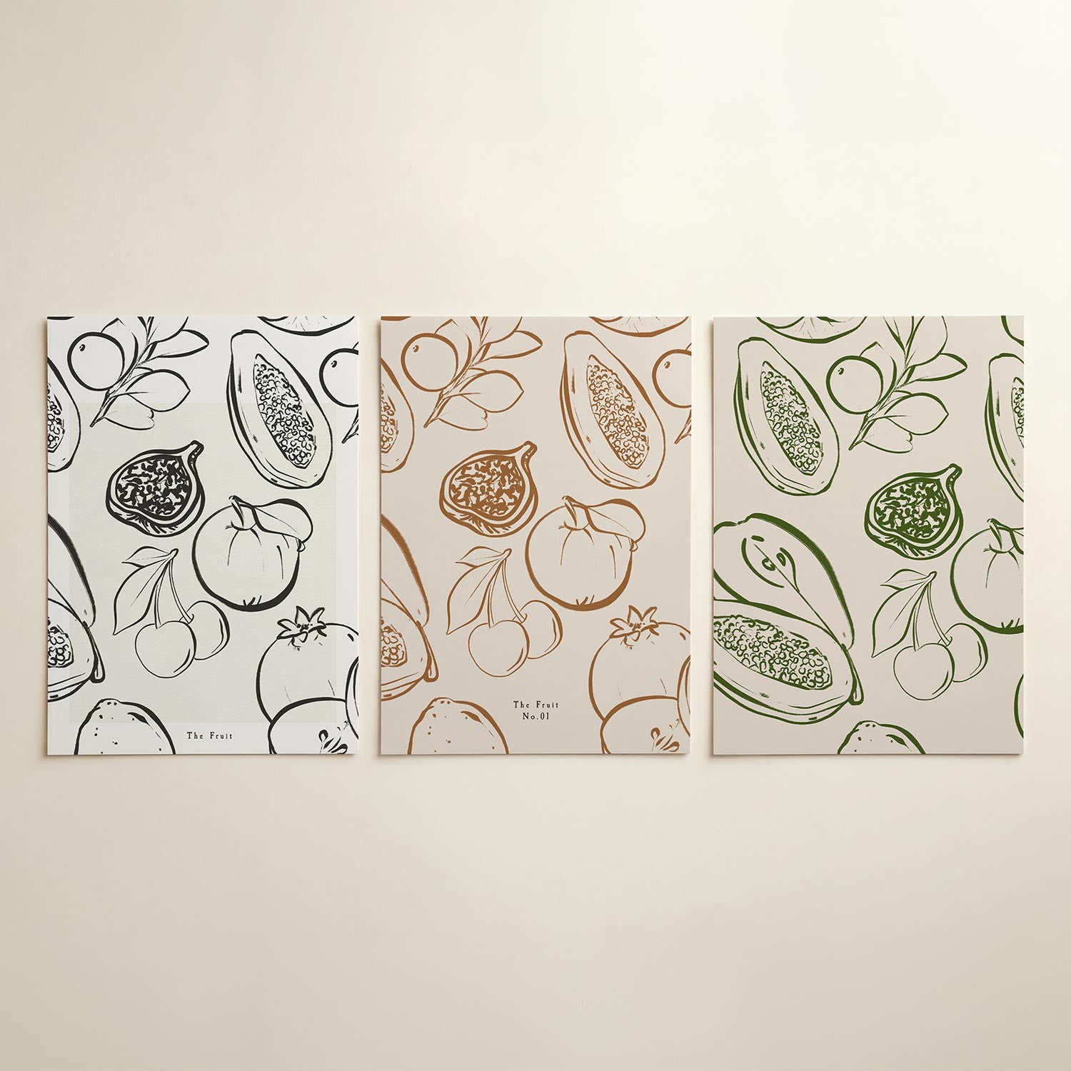 Fruitige lijnenspel Posterset