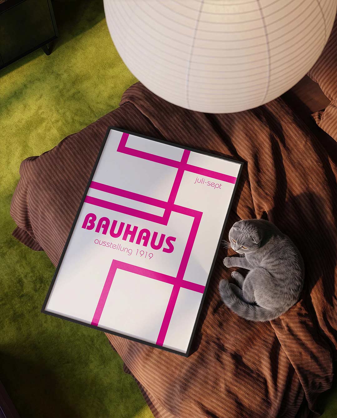 Lijnen en kleurvlakken Poster