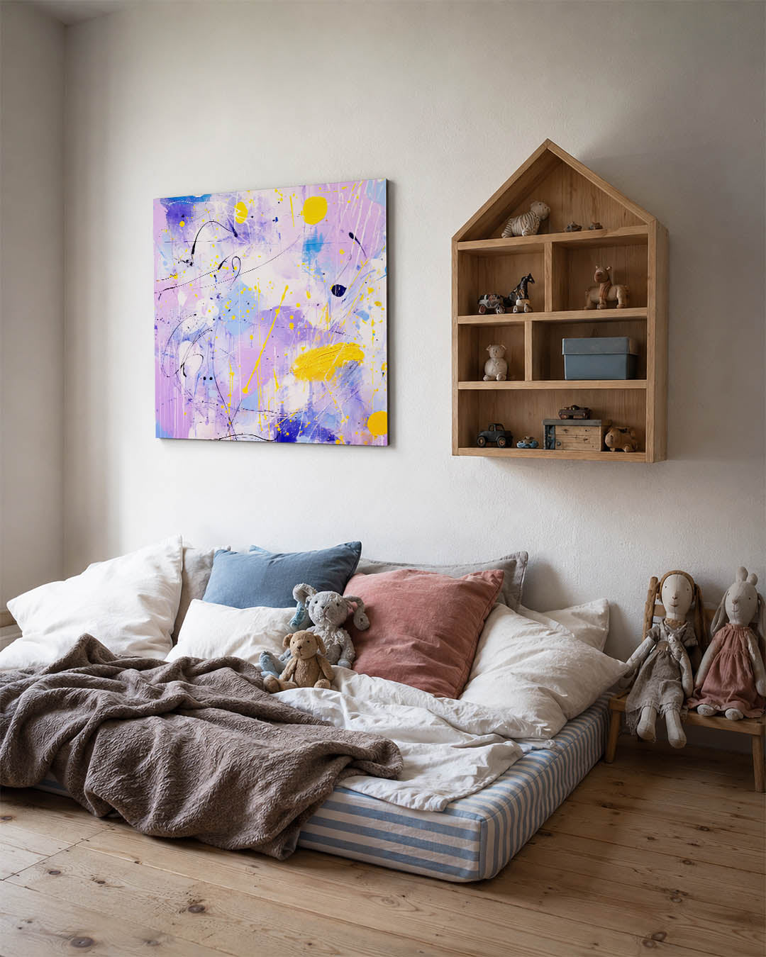 Kleurenexplosie Kunstwerk