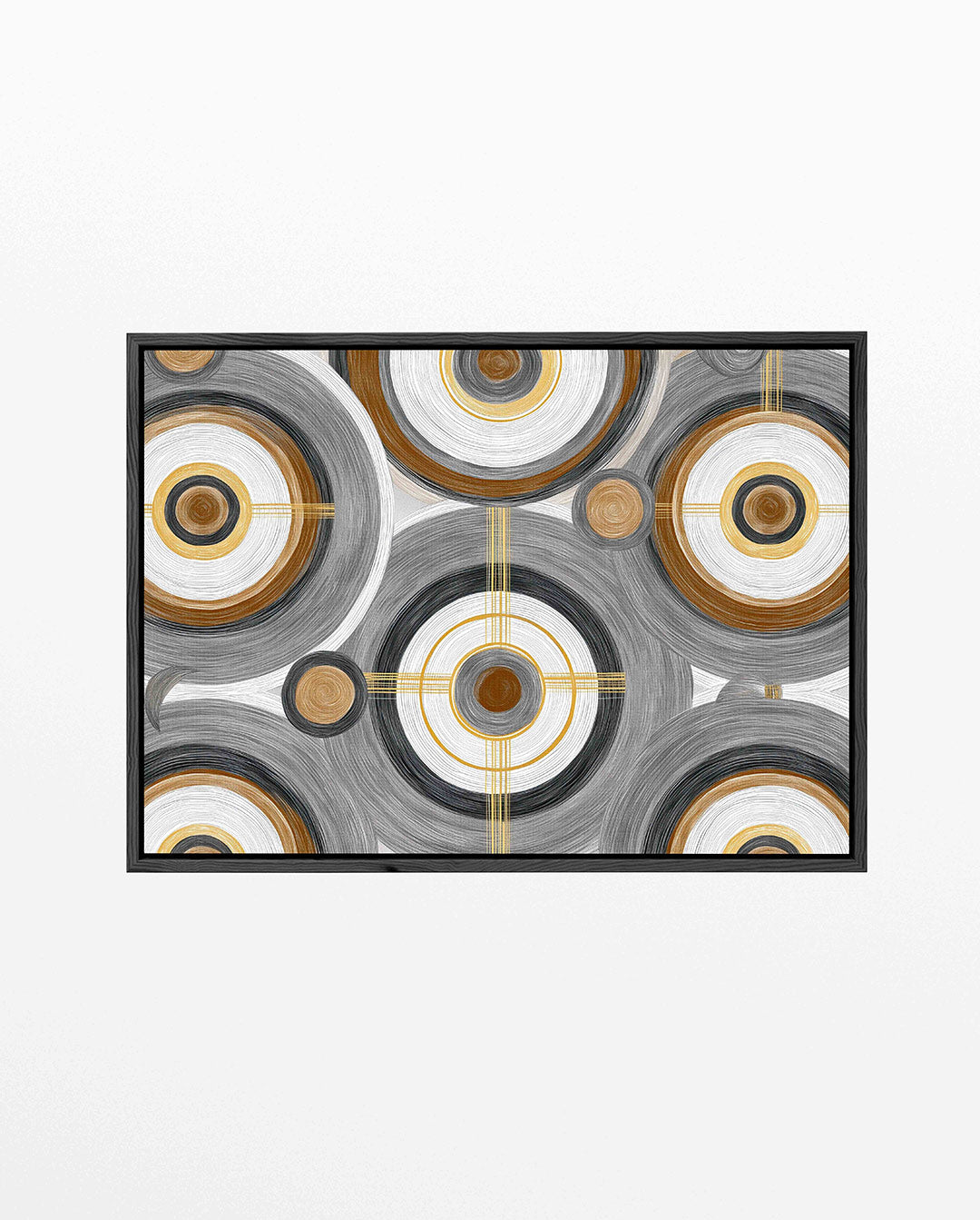 Cirkelpatroon met lijnen Kunstwerk