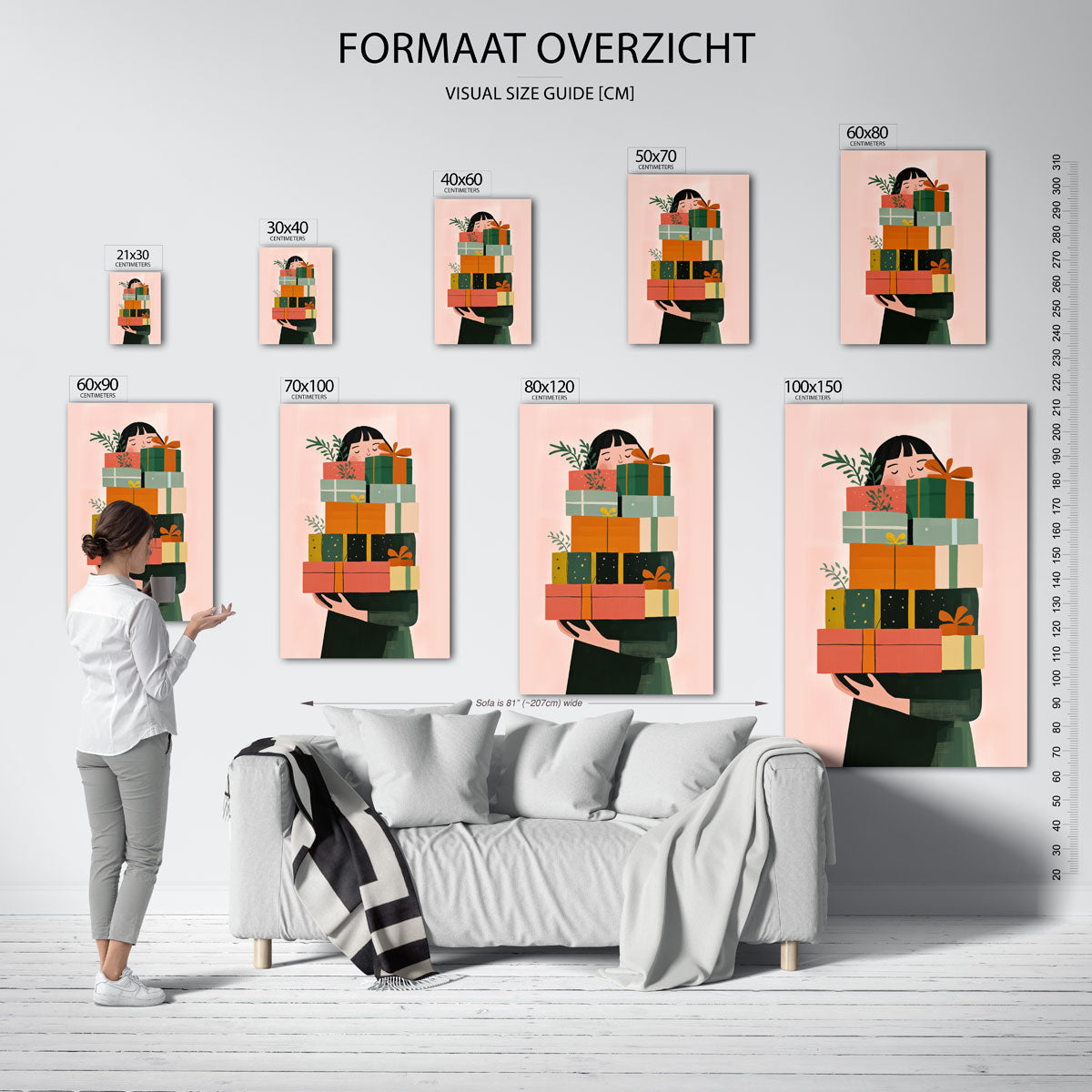 Stapel cadeaus Poster