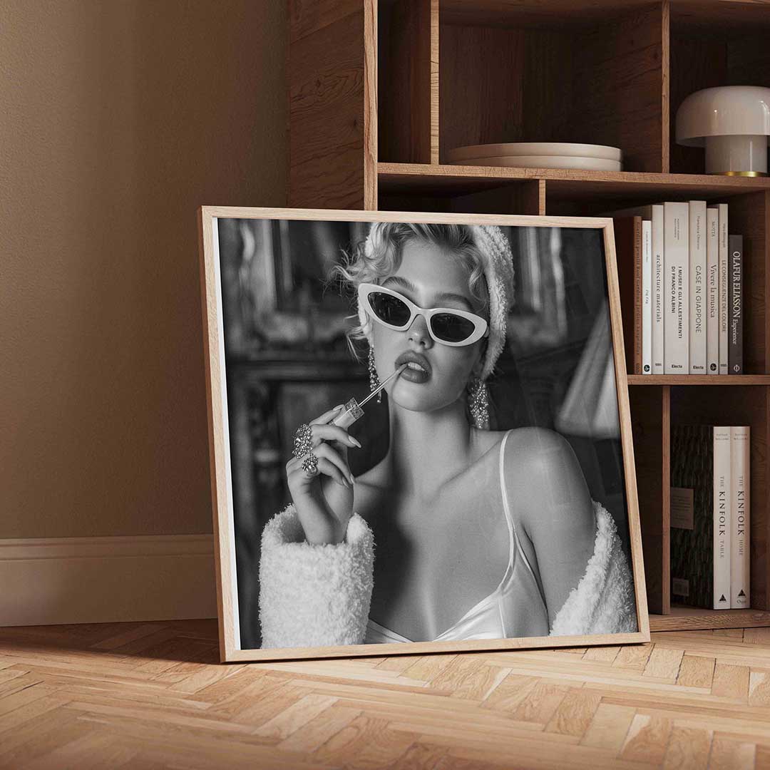 Vrouw met zonnebril Poster