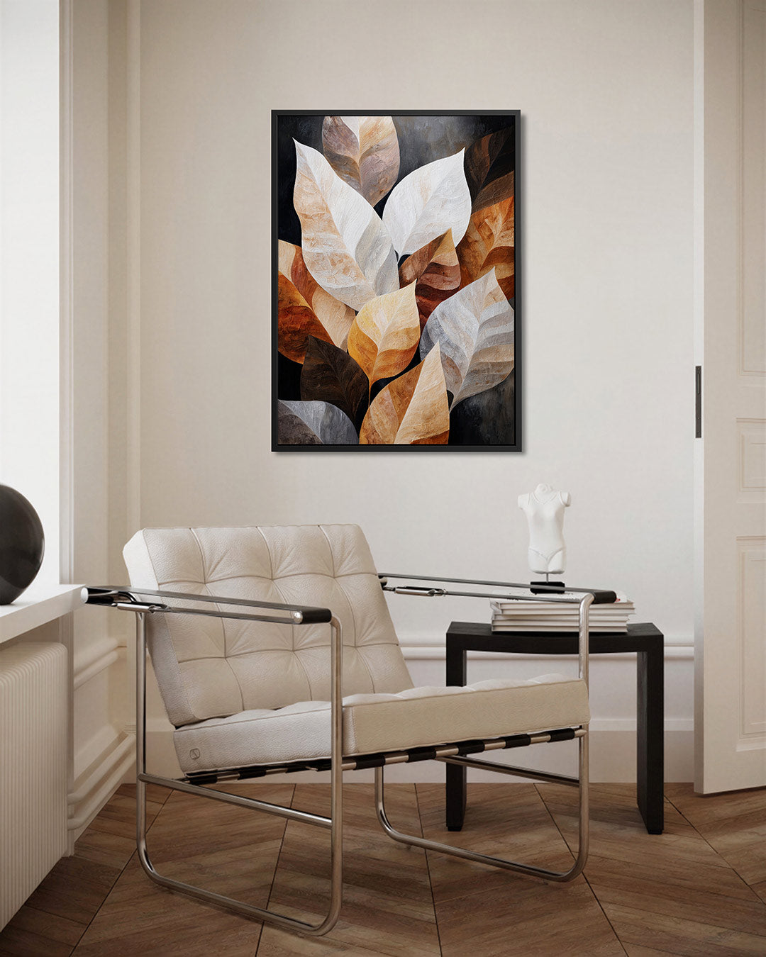 Bladeren compositie Kunstwerk