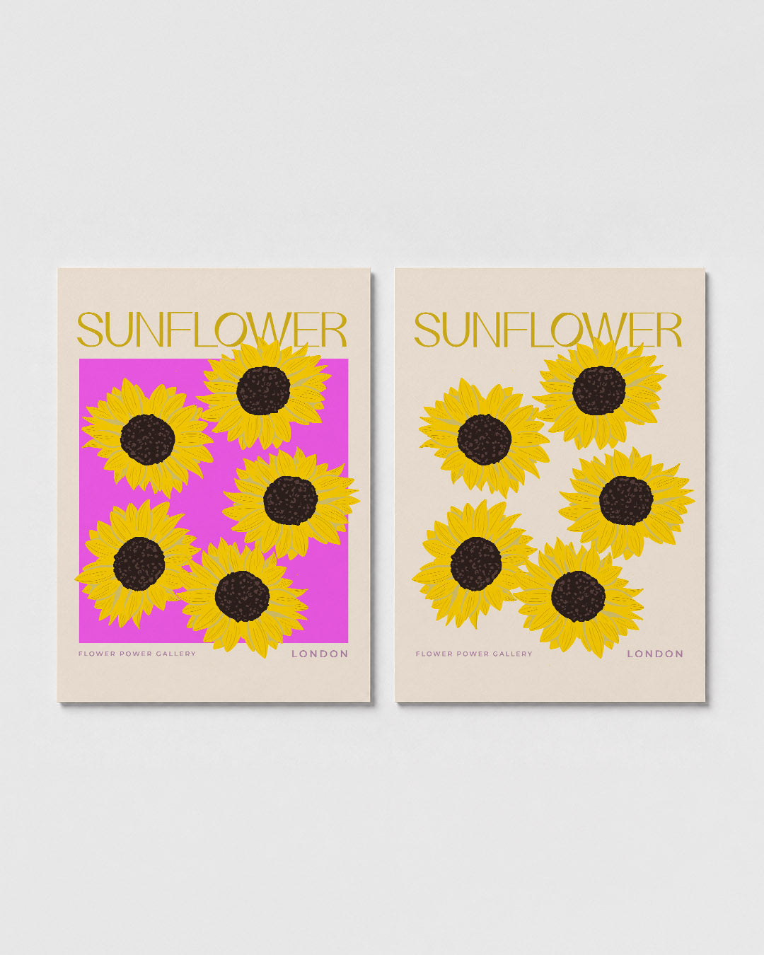 Zonnige bloemexplosie Posterset