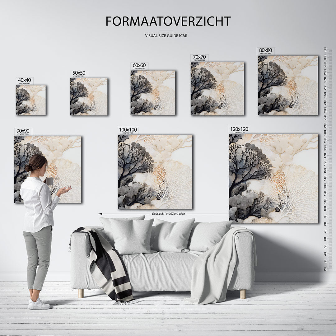 Organische vormen Kunstwerk