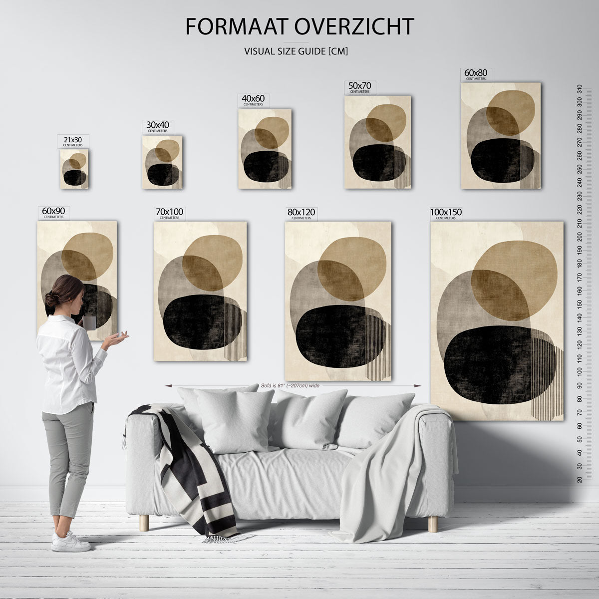 Ovale vormen Poster