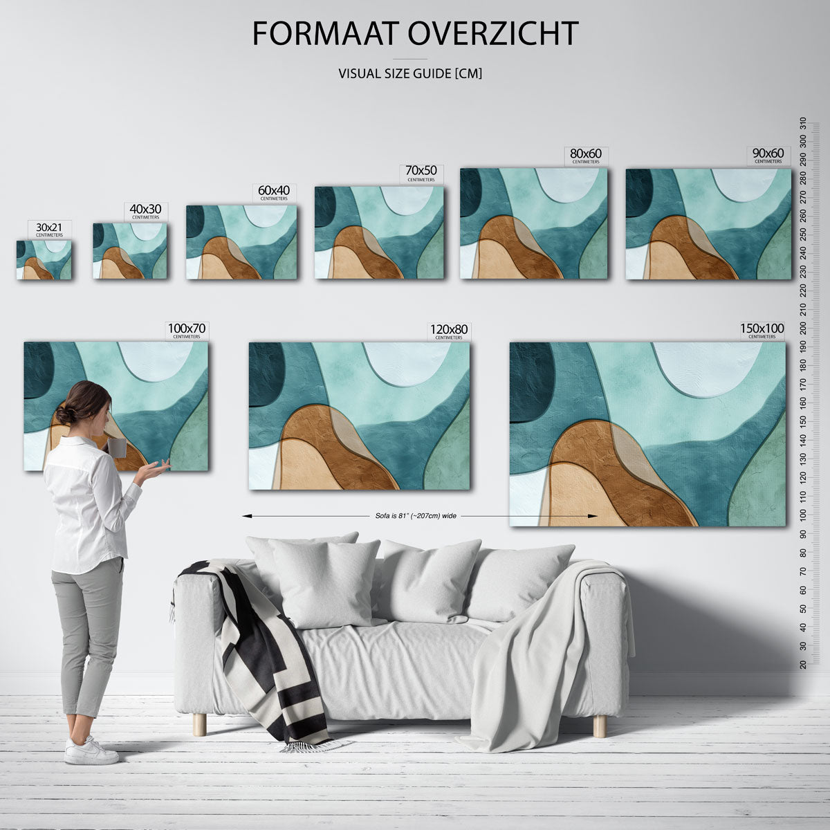 Abstracte vormen Poster