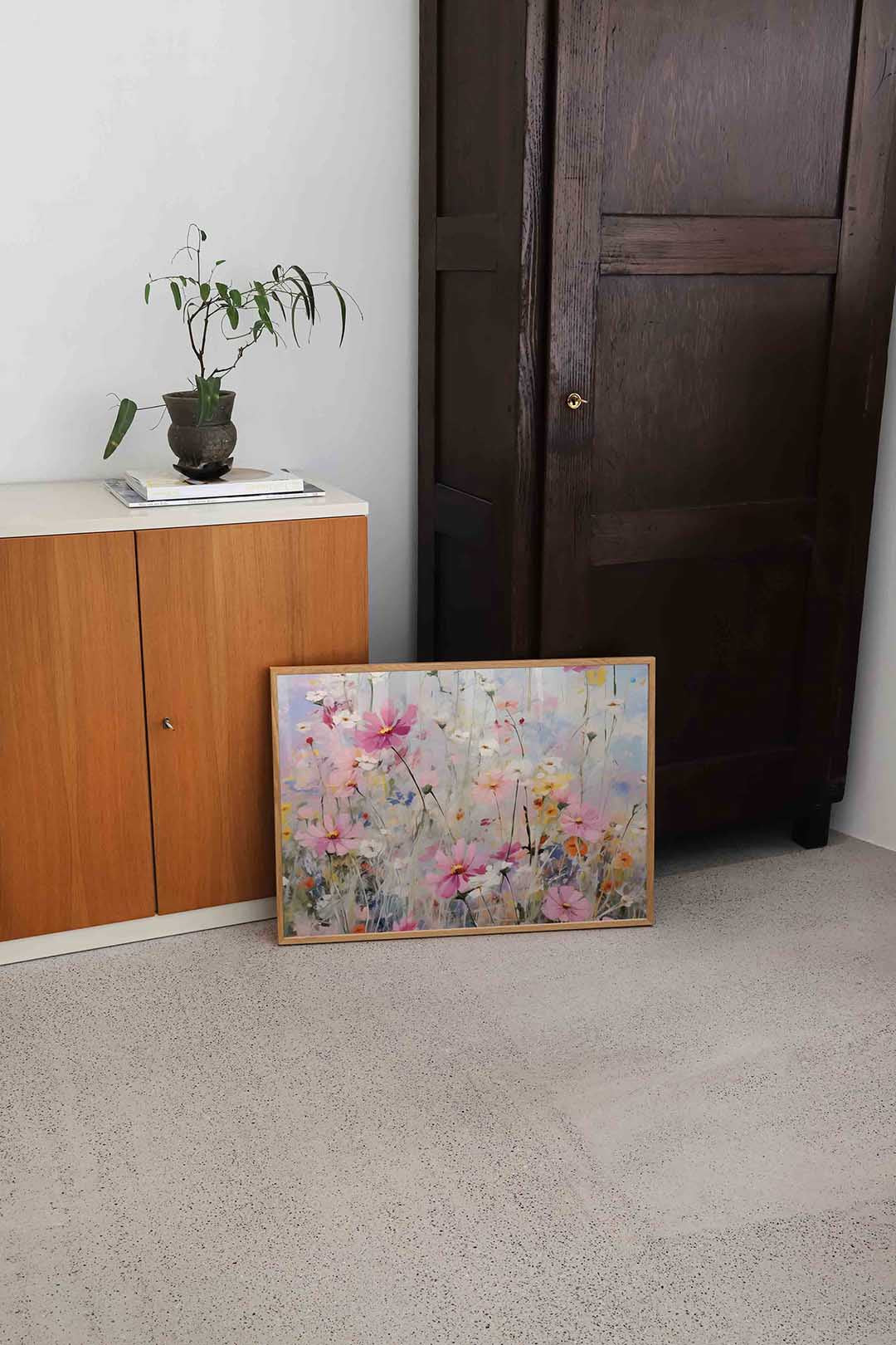 Bloemen in zachte tinten Poster