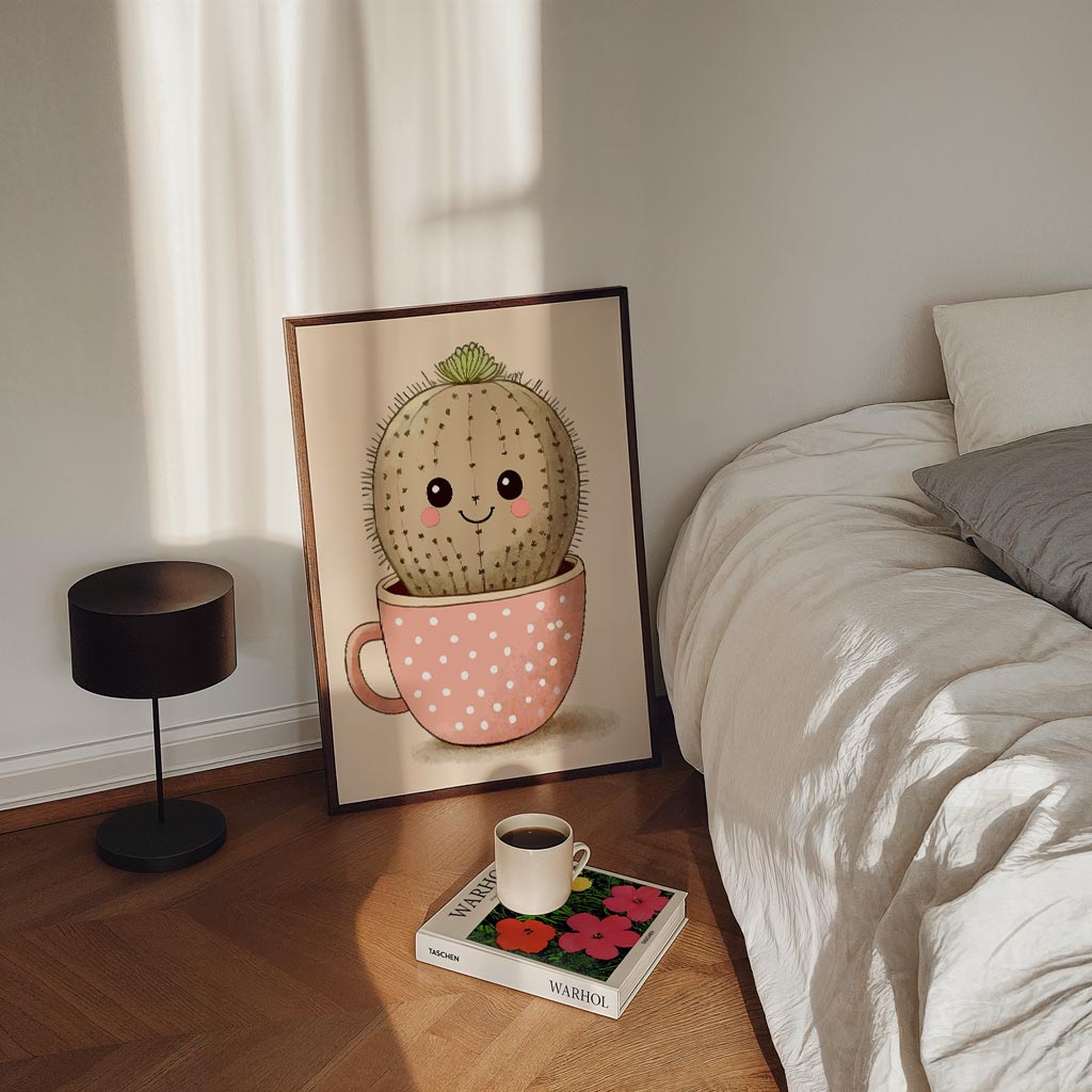 Schattige Cactus Poster-WallArtistic