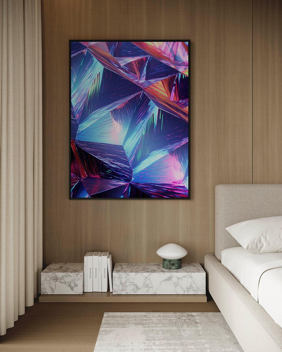 Kleurrijke geometrische vormen Kunstwerk