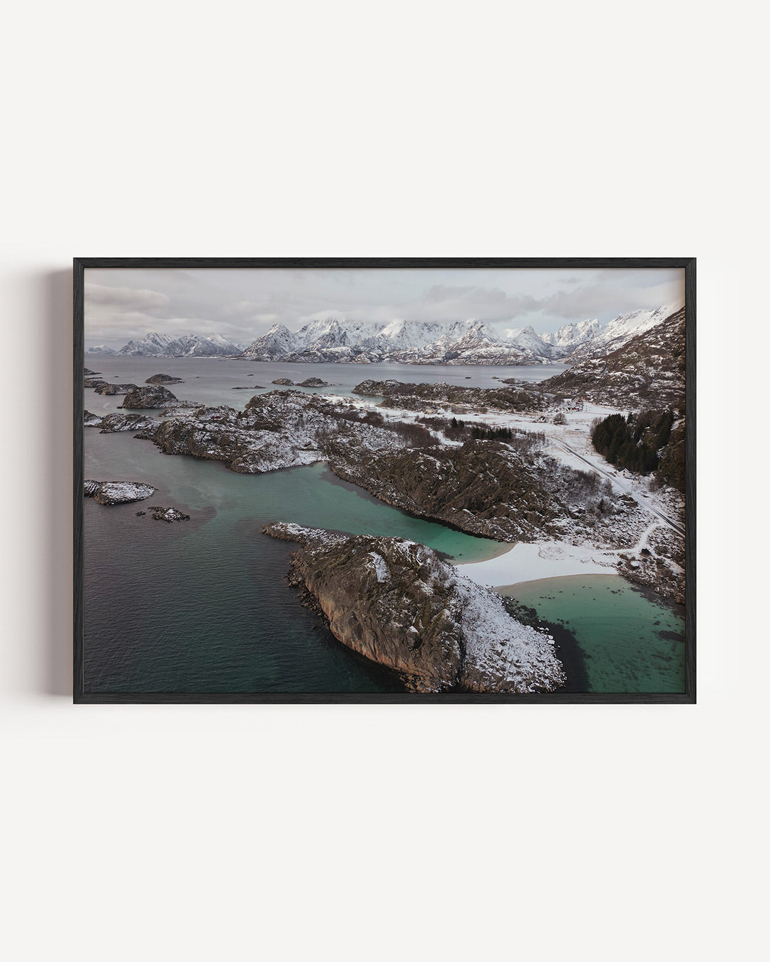 Rustige winterkust Poster