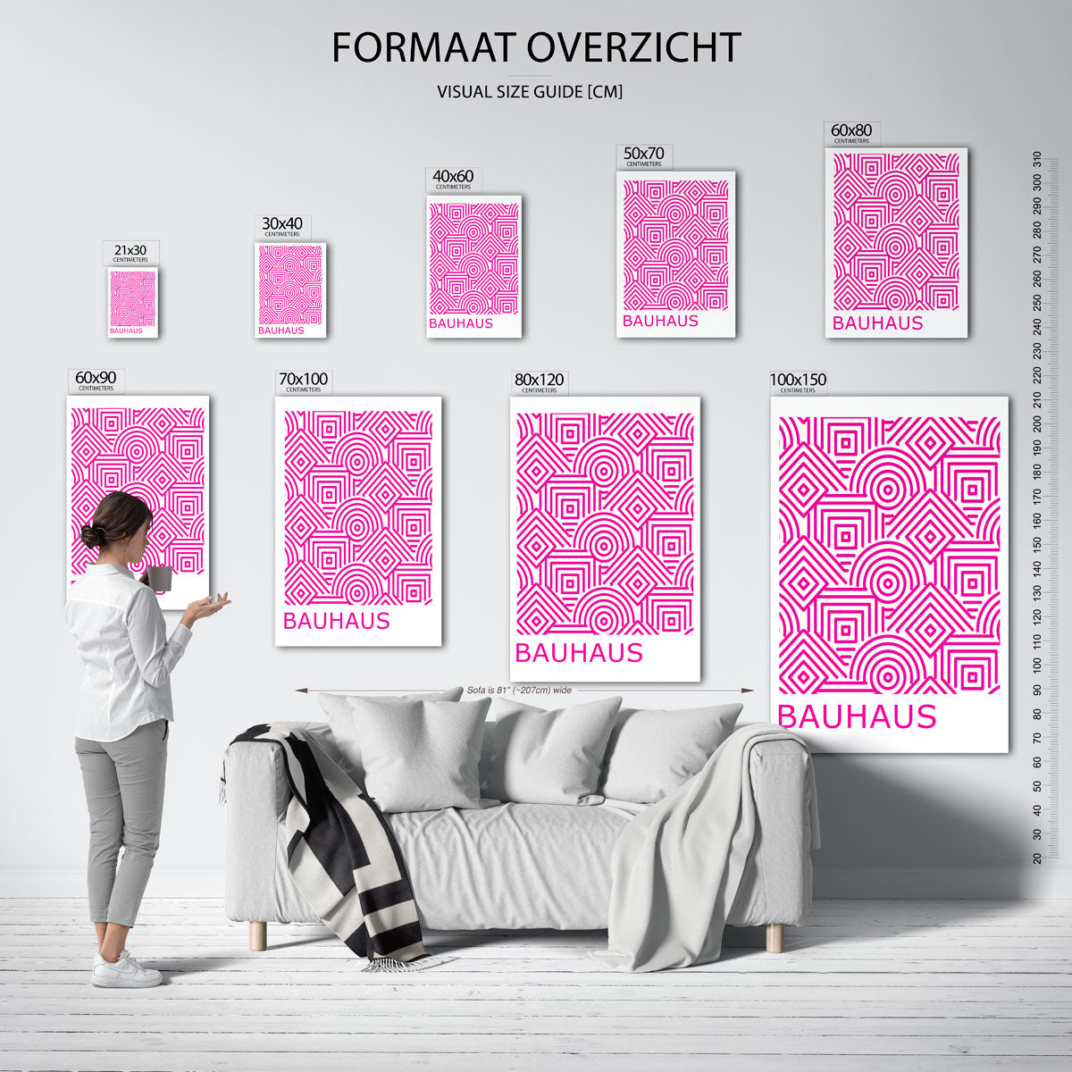 Lijnen en patronen Poster