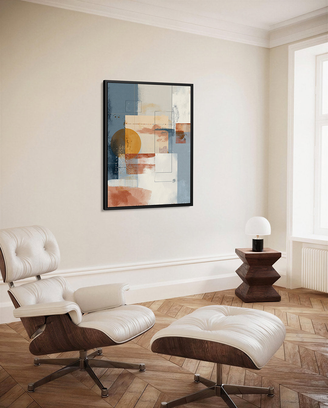 Geometrische compositie Kunstwerk