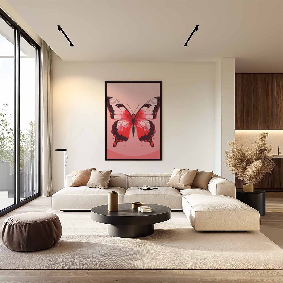 Vlinder van Hoop Kunstwerk-canvas-dibond-plexiglas-wanddecoratie-WallArtistic
