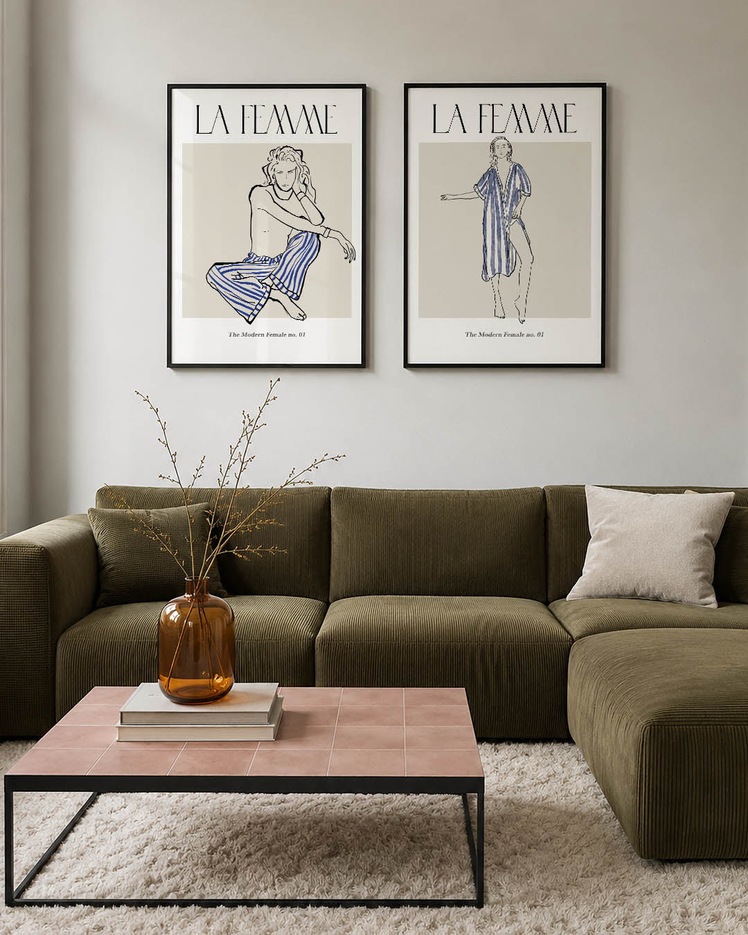 Lijnen en kleurvlakken Posterset