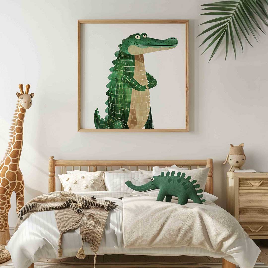 Groene krokodil Poster
