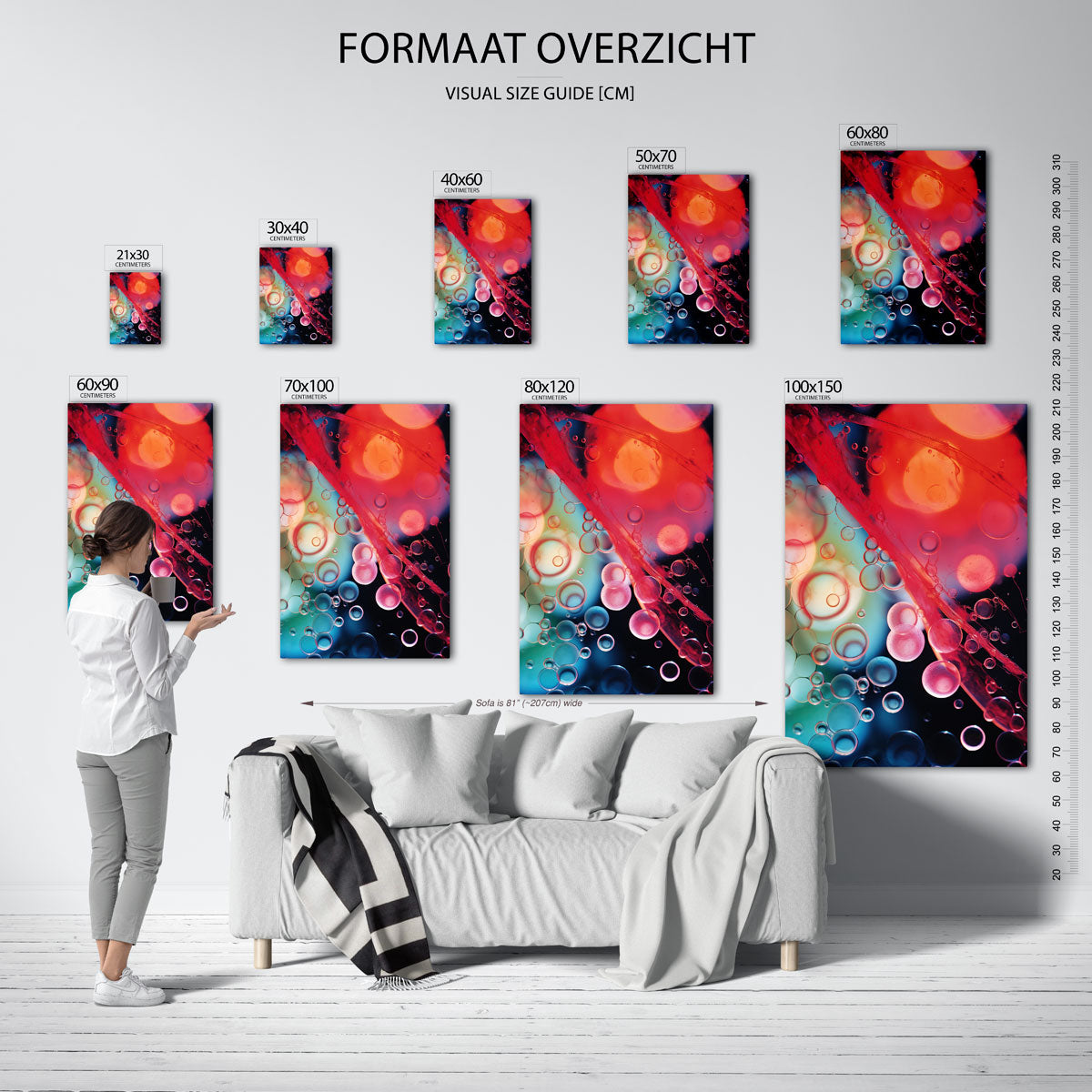 Abstracte bellen Poster