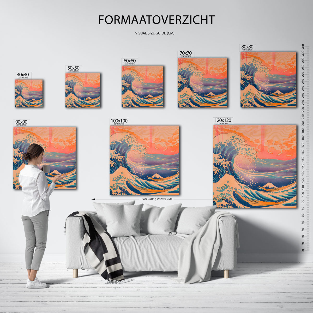 Golf en boot Poster